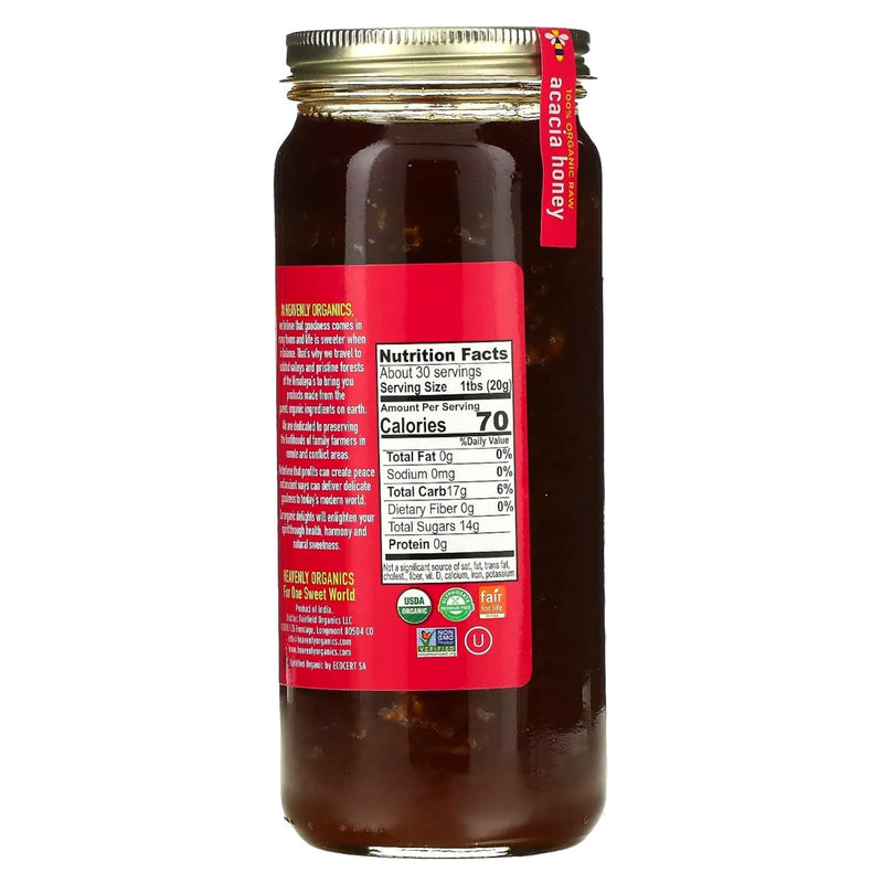 HEAVENLY ORGANICS: Acacia Honey, 22 oz