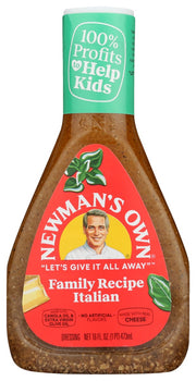 This dressing takes the traditional Italian flavors to a whole new level. Our Family Recipe Italian dressing is made with real cheese, has no artificial flavors, and brings a level of homemade-feeling comfort to your table.
Try this cheesy-spiked goodness for yourself and you'll see why it's a fan favorite.