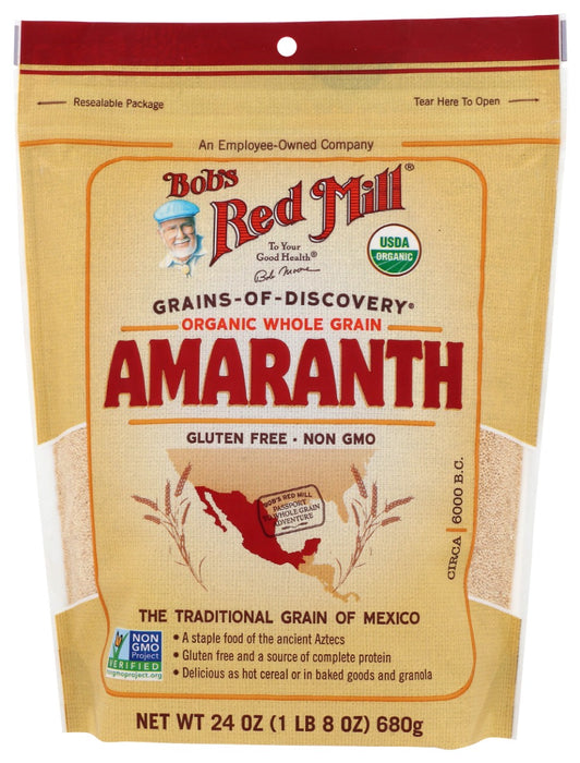 BOB'S RED MILL: Organic Whole Grain Amaranth, 24 oz