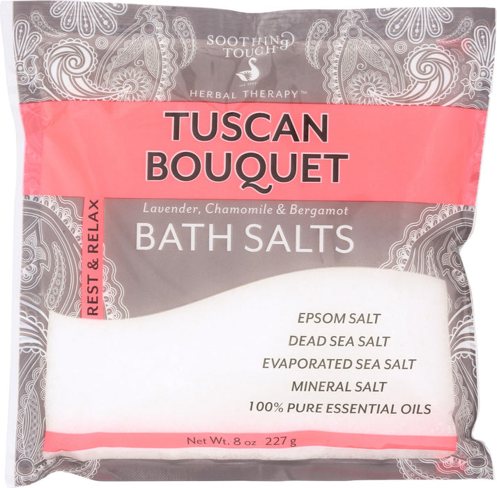 SOOTHING TOUCH: Bath Salt Tuscan Bouquet, 8 oz