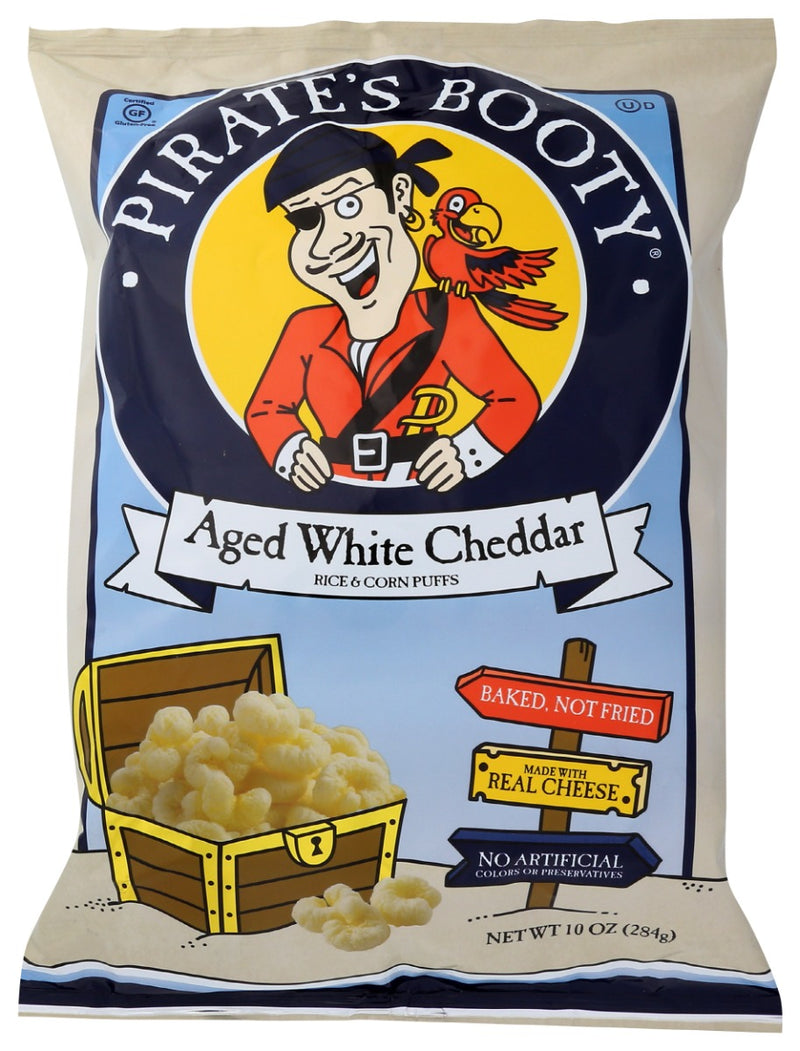 We have eliminated fryers and trans fats from all our products and kept the ingredients simple. Pirate's Booty, Aged White Cheddar, 10 Oz