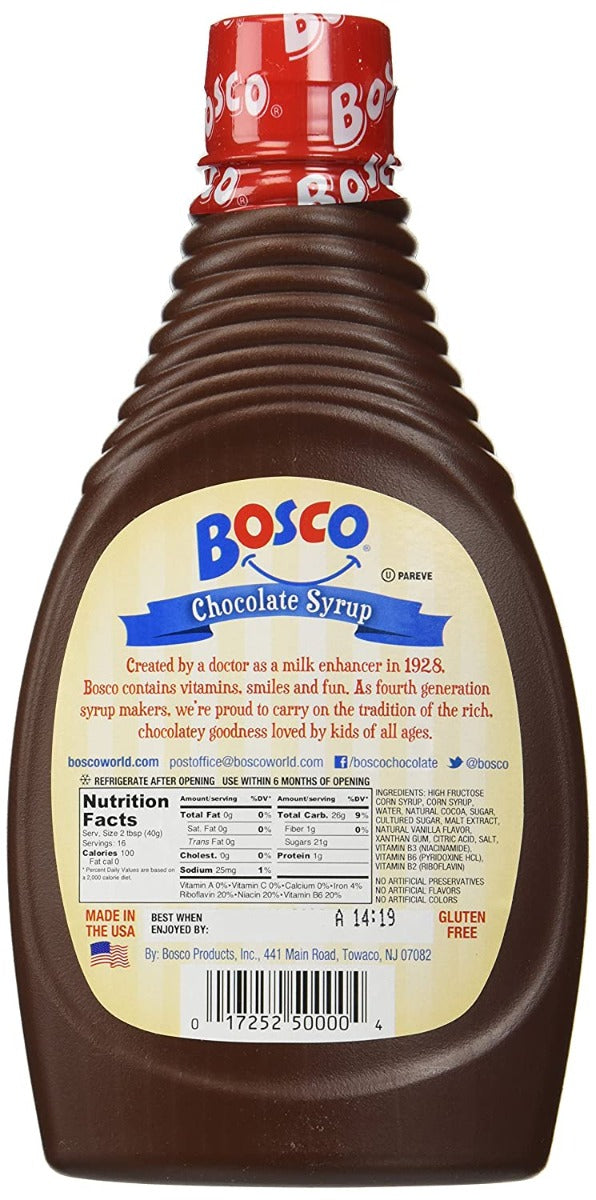 BOSCO: Syrup Chocolate Flavor, 22 OZ