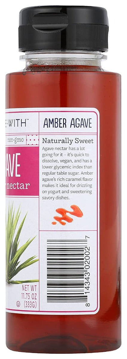 MADE WITH: Organic Agave Amber Nectar, 11.75 oz
