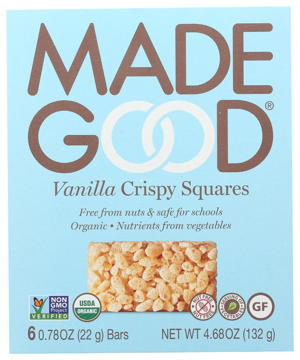 MADEGOOD: Vanilla Crispy Squares, 4.68 oz