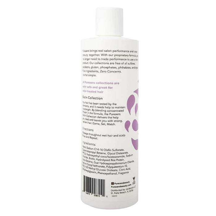 PUREZERO: Biotin Strengthening Shampoo, 12 fo
