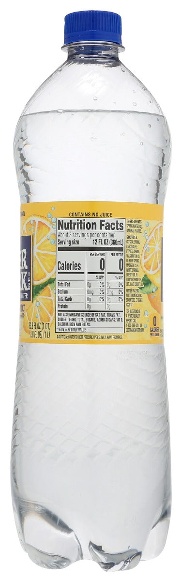 DEER PARK: Lemon Sparkling Water, 33.8 fo