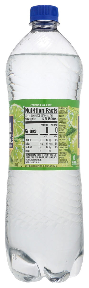DEER PARK: Zesty Lime Sparkling Water, 33.8 fo