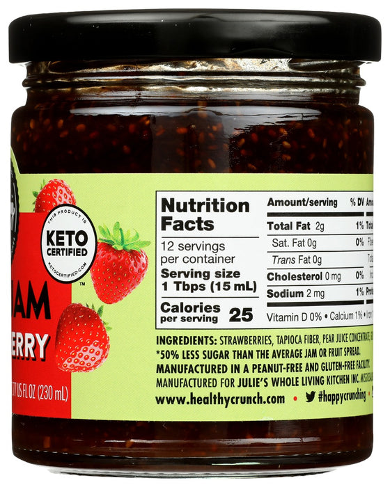 HEALTHY CRUNCH: Keto Strawberry Chia Jam, 7.77 oz