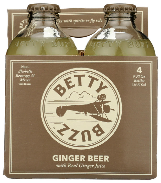 BETTY BUZZ: Ginger Beer Cocktail Mixer 4 Pack, 36 fo