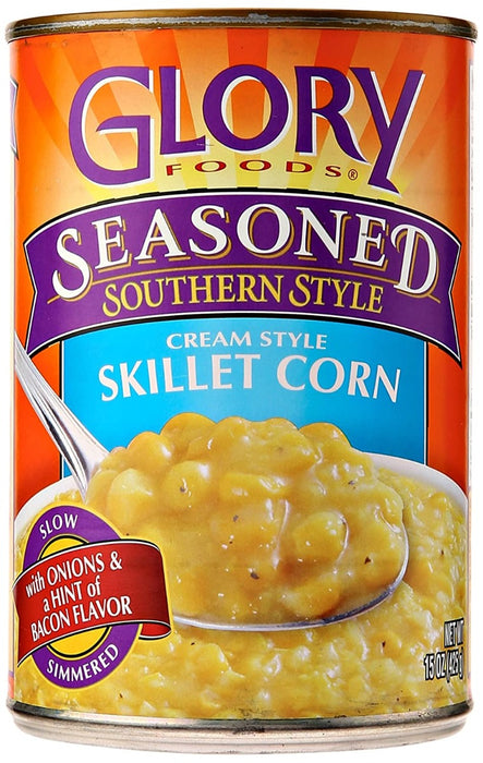 GLORY FOODS: Corn Skillet Seasoned, 15 oz