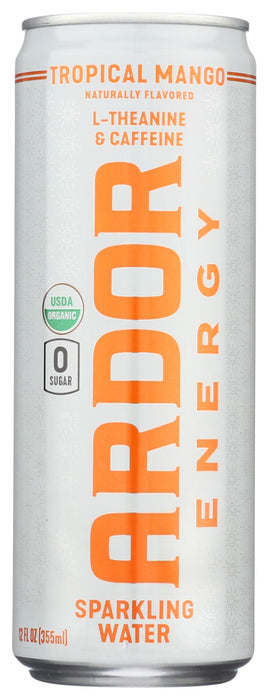 ARDOR ORGANIC INC: Tropical Mango Sparkling Water, 12 fo