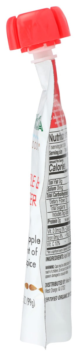 KEKOA: Apple And Ginger Squeeze Pouch, 3.5 oz