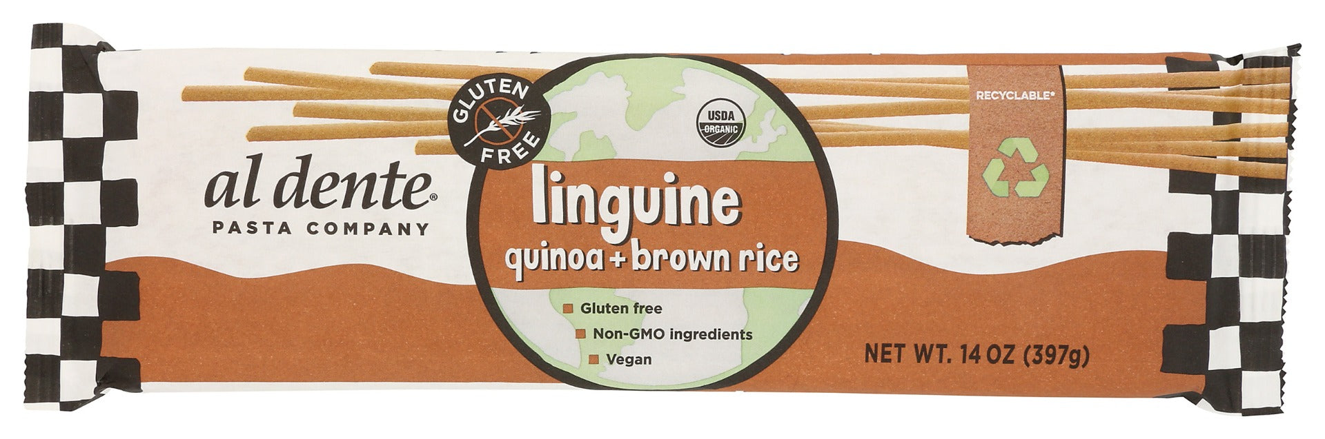 AL DENTE: Quinoa Brown Rice Linguine, 14 oz