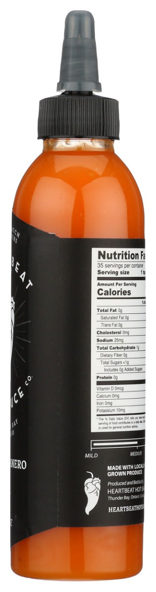 HEARTBEAT HOT SAUCE: Red Habanero, 6 fo