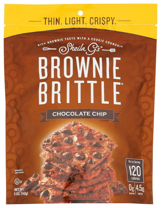 Our Chocolate Chip Brownie Brittle is packed with so much chocolatey goodness, you'll be surprised it all fits in a wafer-thin snack.