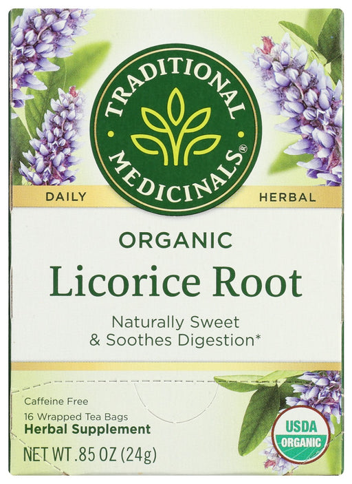 Organic Licorice Root tea soothes the digestive tract and promotes respiratory health.* Naturally sweet, licorice is loved around the world.