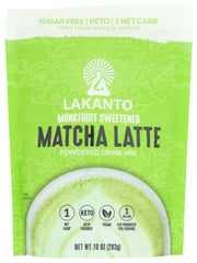 LAKANTO: Sugar Free Matcha Latte Drink Mix, 10 oz