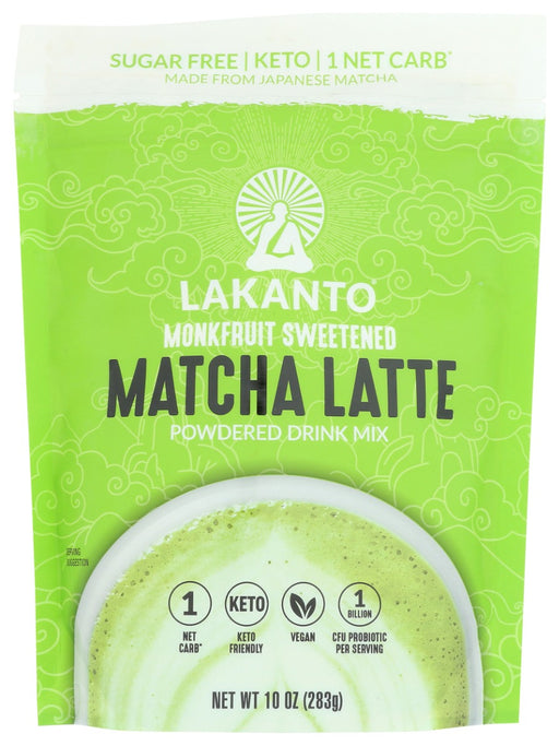 LAKANTO: Sugar Free Matcha Latte Drink Mix, 10 oz