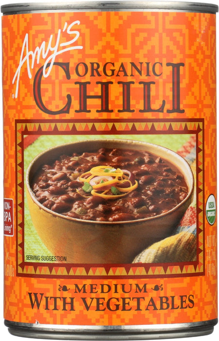 We took our classic, perfectly spiced chili and added the savory garden flavors of organic bell peppers, potatoes, carrots and corn.