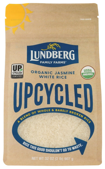 LUNDBERG: Upcycled Organic White Jasmine Rice, 2 lb