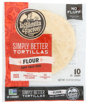 LA TORTILLA FACTORY: Soft Taco Flour Tortillas, 15.87 oz