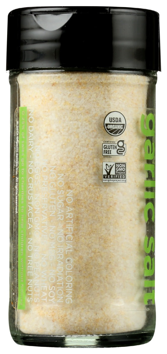 SPICELY ORGANICS: Organic Garlic Salt Seasoning, 3.4 oz