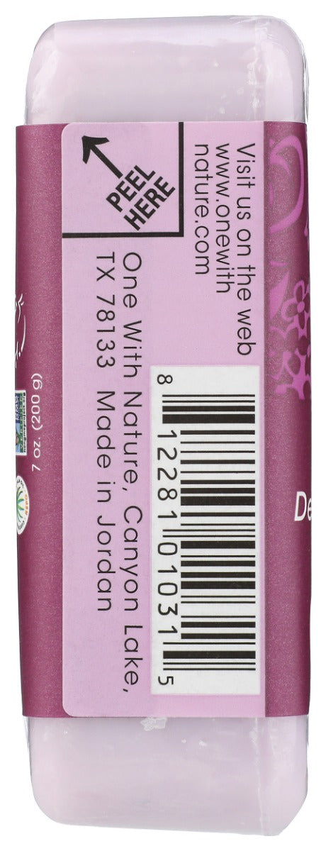 ONE WITH NATURE: Lilac Soap with Dead Sea Minerals Argan Oil and Shea Butter, 7 oz
