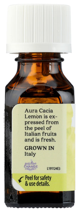AURA CACIA: Lemon Essential Oil, 0.5 oz
