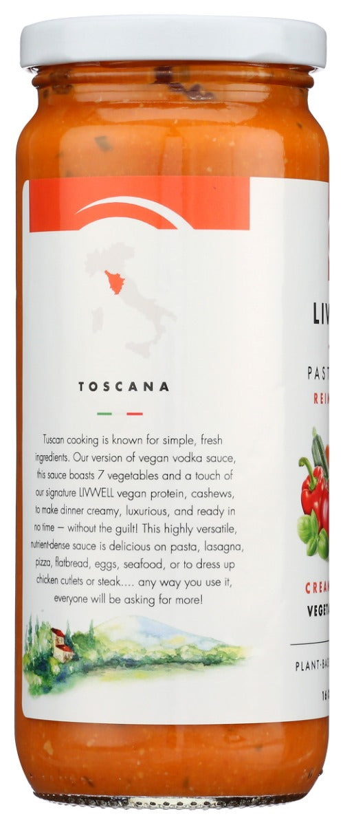 LIVWELL FOODS: Creamy Tuscan Vegetable and Herb Sauce, 16 oz