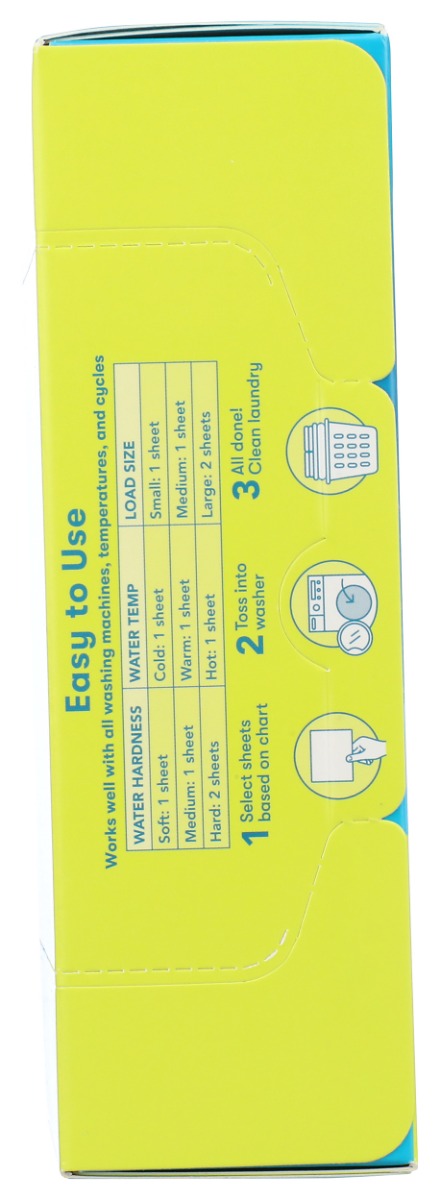 ECOS: Laundry Detergent Sheets Free and Clear, 50 ea