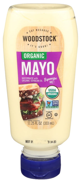 WOODSTOCK: Mayo Squeeze Org, 11.3 oz