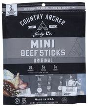 COUNTRY ARCHER: Beef Stick Original Mini, 4 oz - No Brand For Less