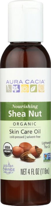 AURA CACIA: Oil Shea Nut Org, 4 fo
