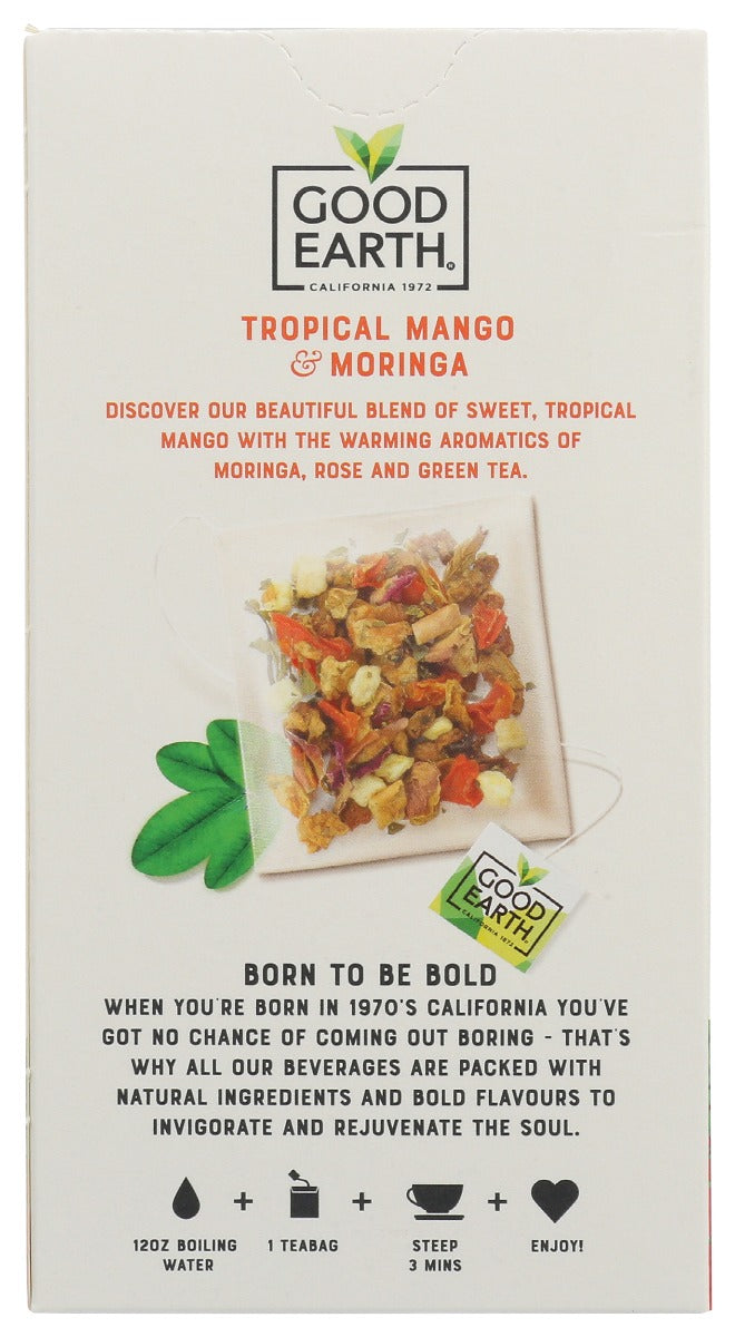 GOOD EARTH: Tea Sens Moringa Mango, 15 bg
