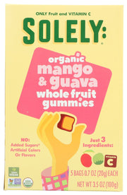 SOLELY: Fruit Gummies Mango Guava, 3.5 oz
