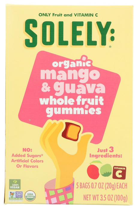 SOLELY: Fruit Gummies Mango Guava, 3.5 oz