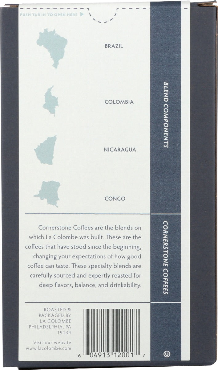 LA COLOMBE: Coffee Whl Bean Nizza, 12 oz