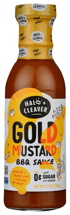 HALO AND CLEAVER: Sauce Bbq Gold Mustard, 13 oz