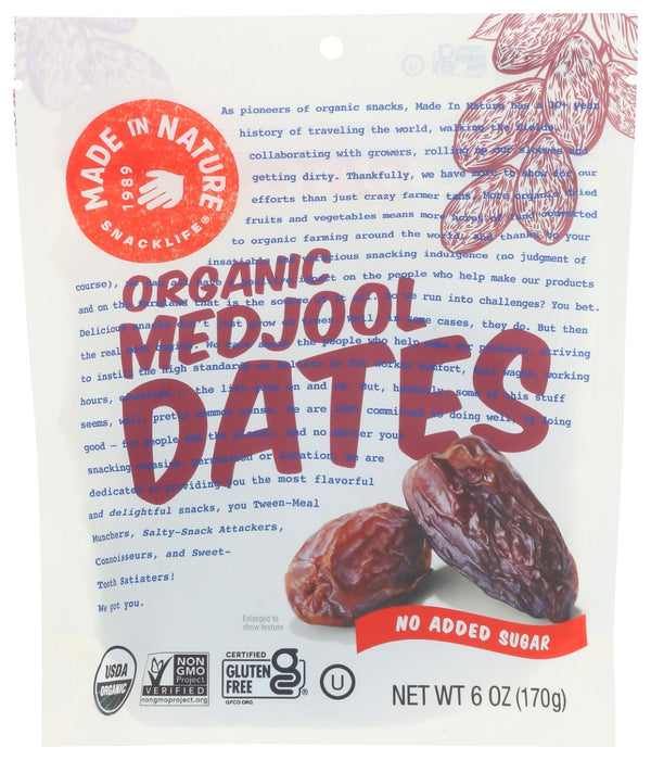 MADE IN NATURE: Organic Medjool Dates, 6 oz