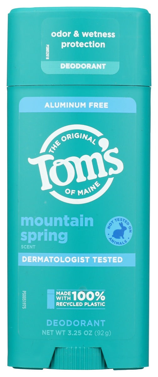 TOMS OF MAINE: Mountain Spring Deodorant Stick, 3.25 oz