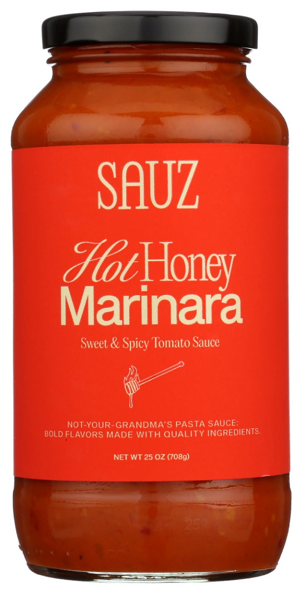SAUZ: Hot Honey Marinara Sauce, 25 oz