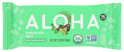 Feel refreshed and satiated with our Chocolate Mint Protein Bars featuring a velvety chocolate coating and cool mint. This plant based protein bar contains Non-GMO Project-Verified dark chocolate, cocoa powder, and cashew butter with 14g of a protein blend of brown rice and pumpkin seeds. Discover for yourself how ALOHA doesn't sacrifice taste for nutrition in our vegan protein bars. Always free from: gluten, dairy, soy, stevia, and sugar alcohol sweeteners.
