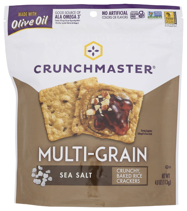 CRUNCHMASTER: Multi Grain Crackers Sea Salt, 4 oz