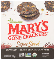 There's an irresistibly earthy, toasty richness to our organic Super Seed Seaweed &amp; Black Sesame Crackers that makes these gluten-free snacks unbelievably satisfying on their own. You can get creative with toppings too, like mango salsa or tahini.