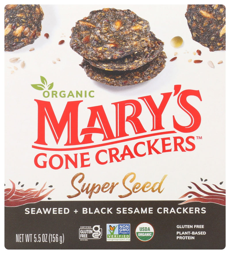 There's an irresistibly earthy, toasty richness to our organic Super Seed Seaweed &amp; Black Sesame Crackers that makes these gluten-free snacks unbelievably satisfying on their own. You can get creative with toppings too, like mango salsa or tahini.