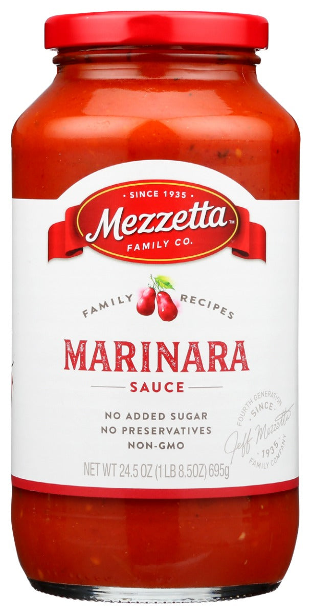 Four core ingredients, endless possibilities. Our Family Recipes Marinara Sauce is made with sweet plum tomatoes, then slowly simmered with fresh onions, garlic and basil - just the way Nonna liked it. Served with love - and garlic bread.