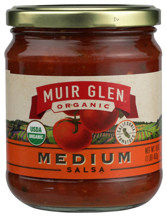 Juicy tomatoes are harvested at peak flavor, then mixed with onions, jalepeno peppers, garlic, cilantro and lime to make this zesty salsa.