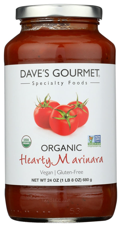 DAVES GOURMET: Organic Hearty Marinara, 24 oz