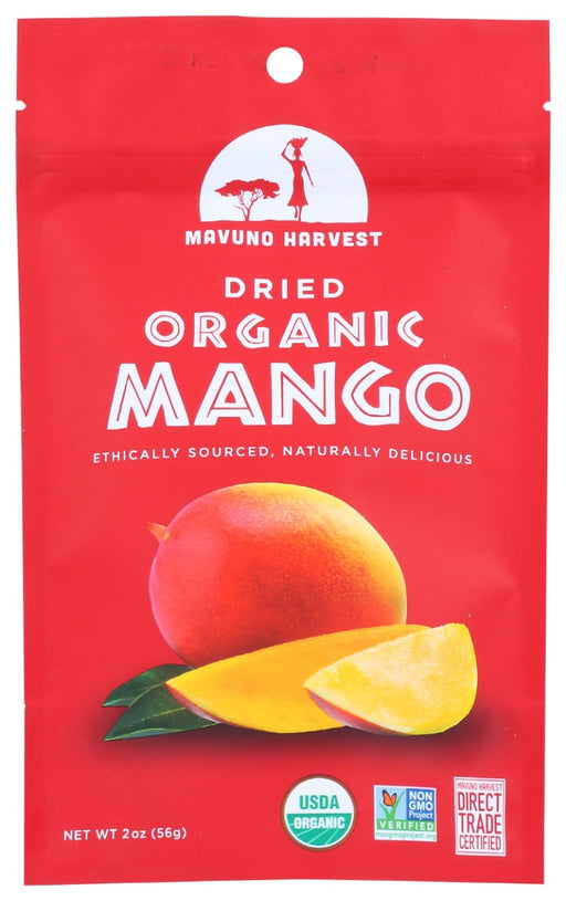 These dried mango slices are bursting with flavor. Indulge in the juicy goodness of Mavuno Harvest's Organic Dried Mango today. Whether you're at the office, on a hike, or just lounging at home, our dried mango makes for the perfect anytime snack. 