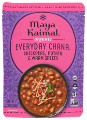 MAYA KAIMAL: Organic Everyday Chana Chickpeas Potato Warm Spices, 10 oz